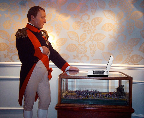 Napoleón con una webcam
