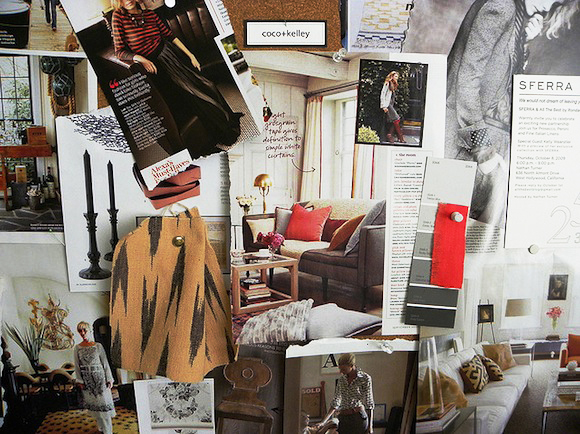 Tablero inspirador de diseñador de moda