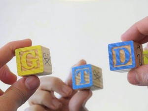 GTD con letras de madera
