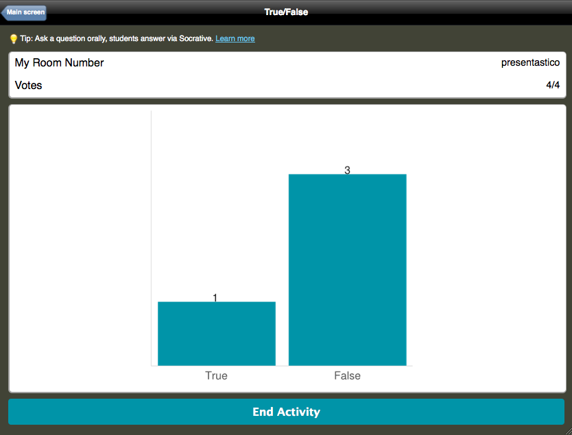 Socrative, aplicación para obtener feedback inmediato y fomentar la participación de los asistentes