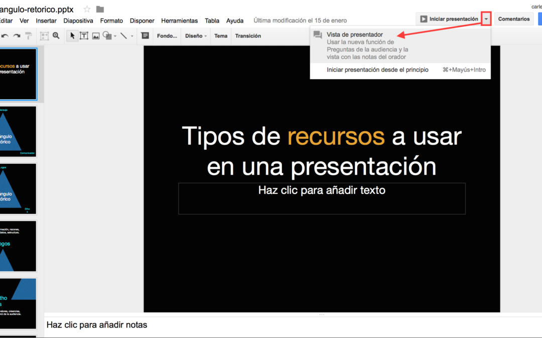 Presentaciones de Google permite que la audiencia envíe preguntas durante la exposición