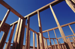 Estructura de madera de una casa